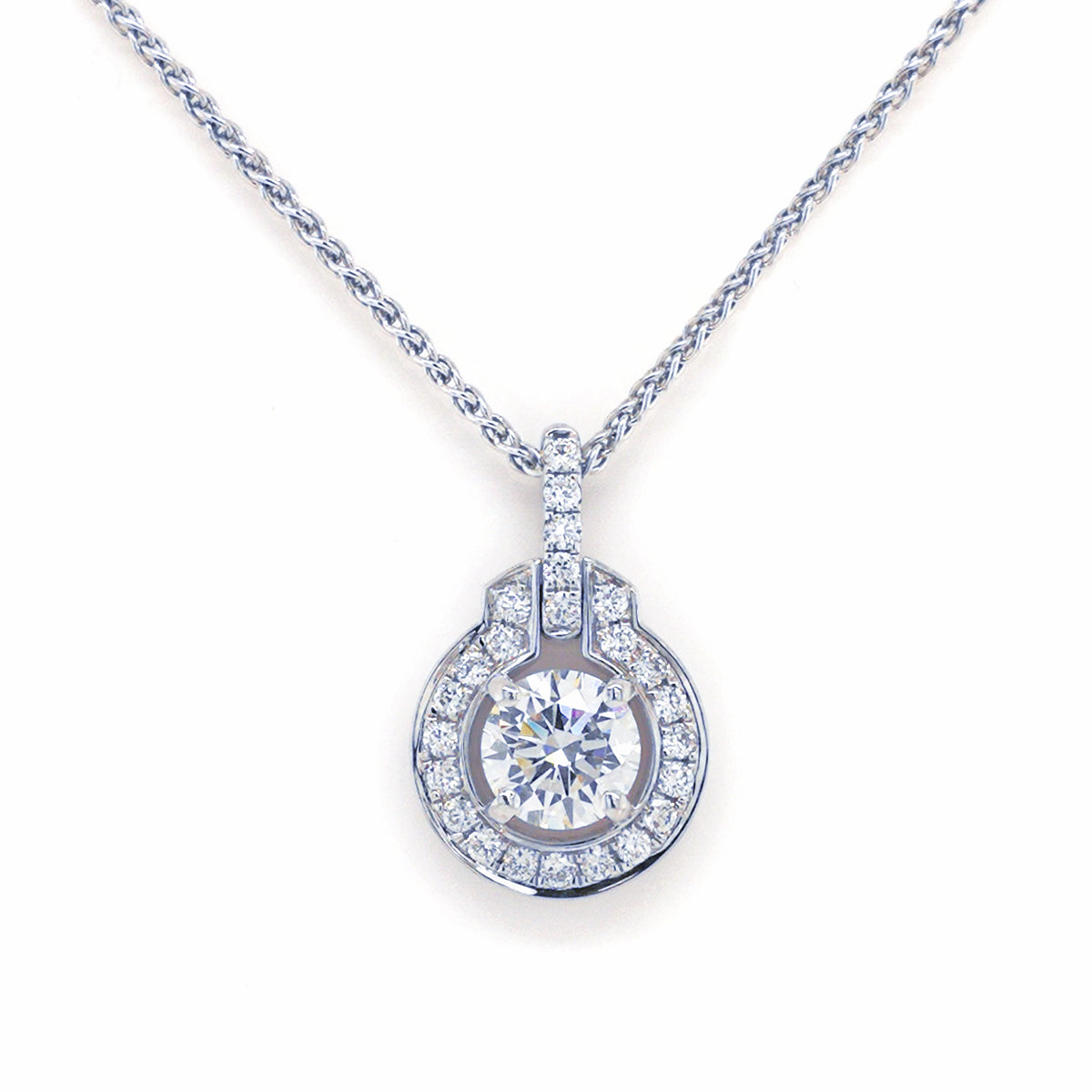 (SOLD) 18K Gold Diamond Pendant #234 - Contact Us for Custom Order