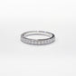 Half Eternity Diamond Ring in 18K White Gold #285