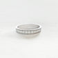 Natural Diamond Band Ring in 18K White Gold #363