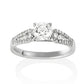 18KW Diamond Engagement Ring #230
