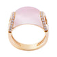 (SOLD) Rose Quartz with Diamond Ring #2