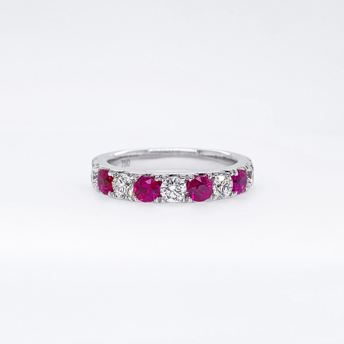 Ruby & Diamond Band Ring #50