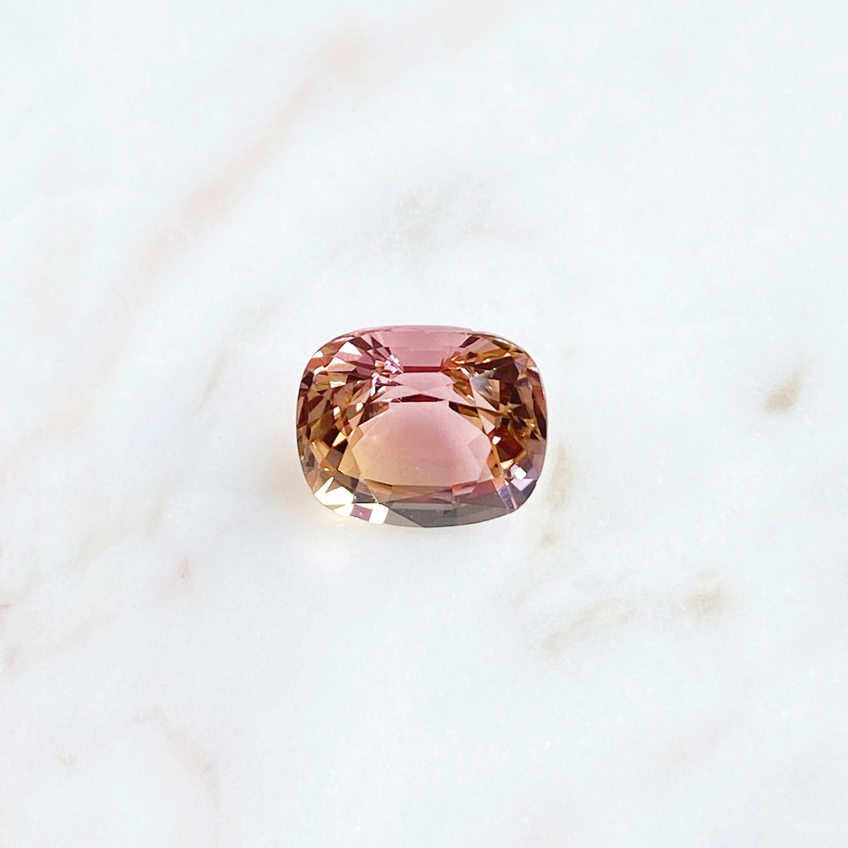 Orange-Pink Tourmaline Cushion 2.01ct