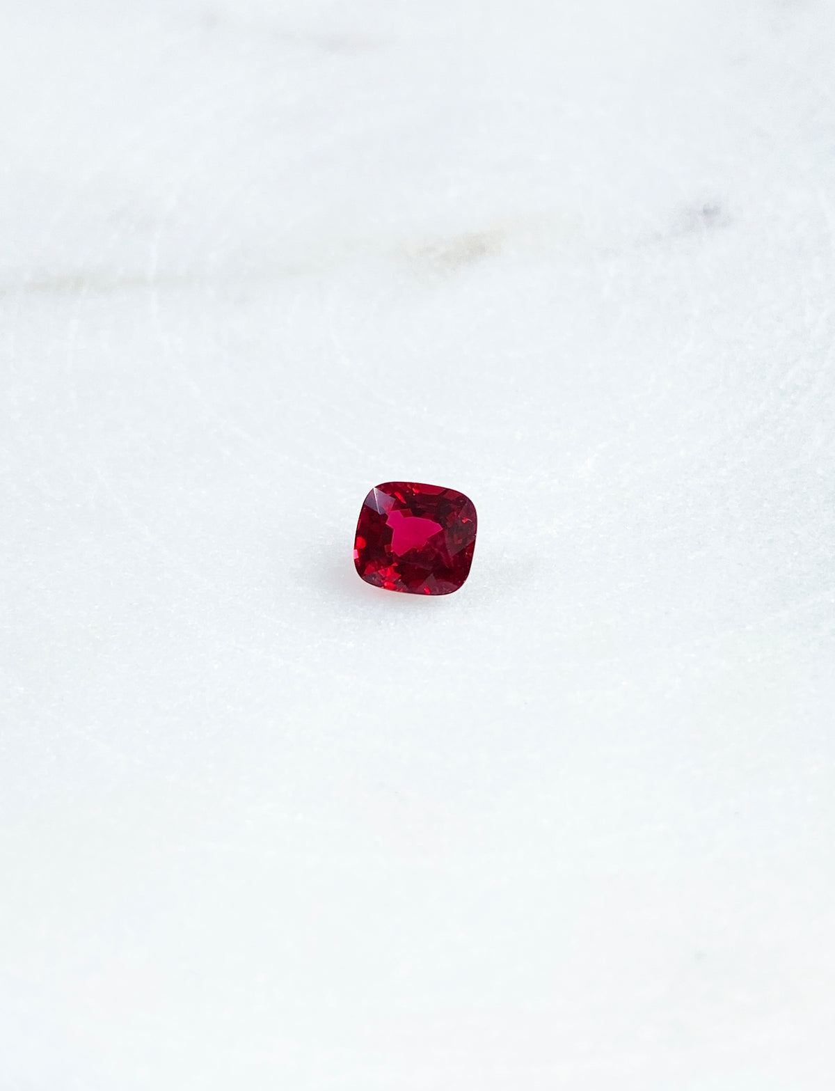 Natural Vivid Red Spinel - Cushion 0.79ct
