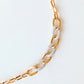(SOLD) Diamond Link Bracelet in 18K Rose Gold & White Gold