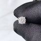 (SOLD) Diamond Halo Stud Earrings 0.34ct #39