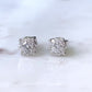 (SOLD) Diamond Halo Stud Earrings 0.34ct #39