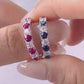 Ruby & Diamond Band Ring #50